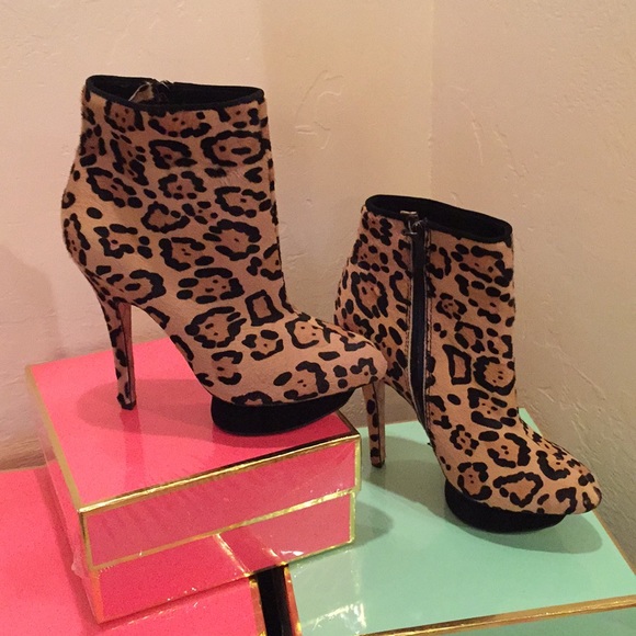 L.A.M.B. Shoes - L.A.M.B. Leopard Booties